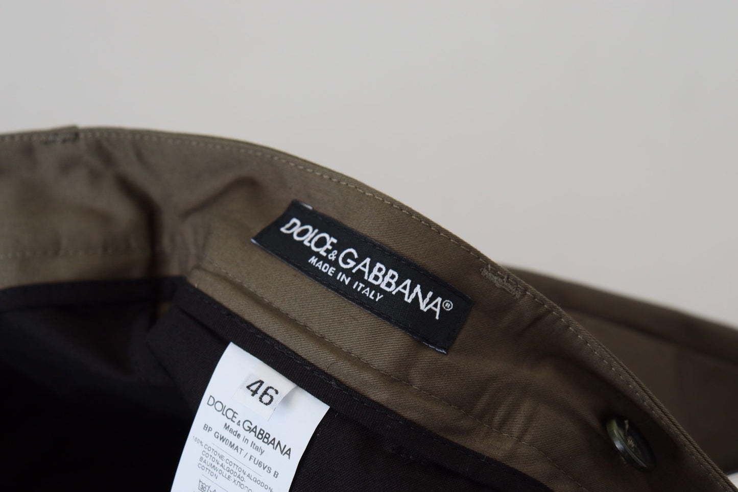 Елегантні зелені бавовняні шорти чінос Dolce &amp; Gabbana