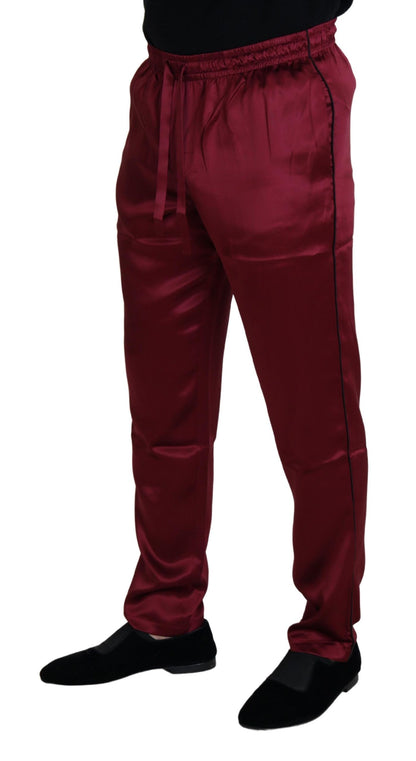 Dolce &amp; Gabbana Silk Lounge Pants у Бордо
