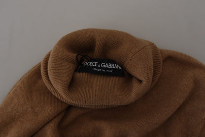 Бежева кашемірова водолазка-пуловер Dolce &amp; Gabbana