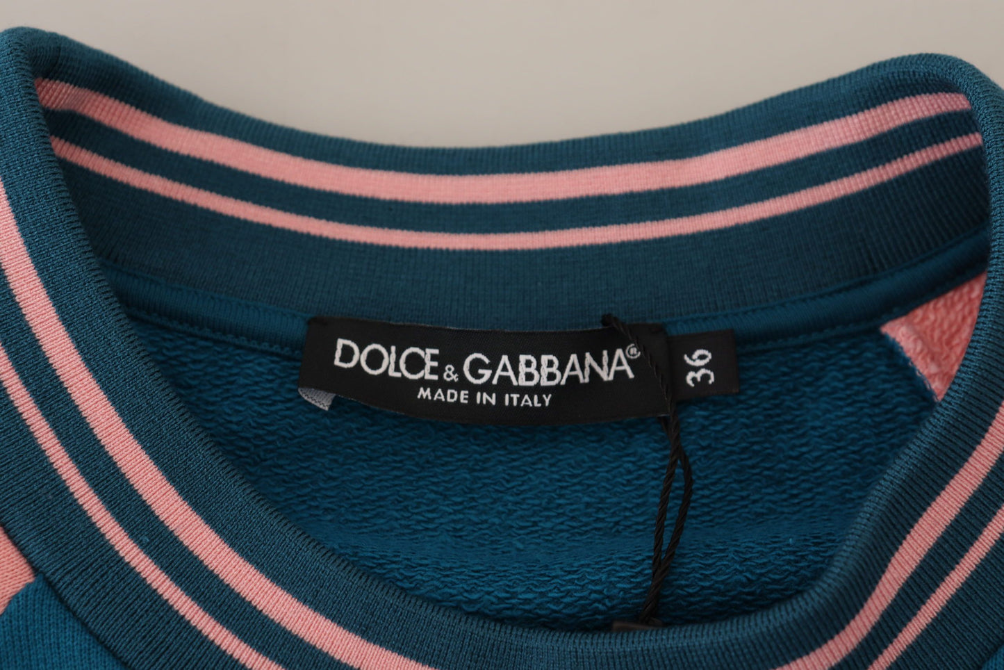 Бавовняний светр Dolce &amp; Gabbana з блискітками "Тропічна королева".