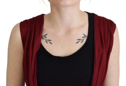 Блуза Dolce &amp; Gabbana Bordeaux Silk Blend Top