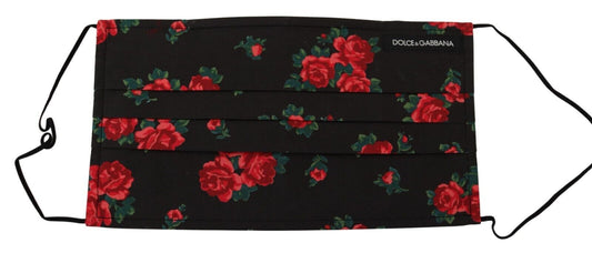 Елегантна бавовняна плісирована маска для обличчя Dolce &amp; Gabbana