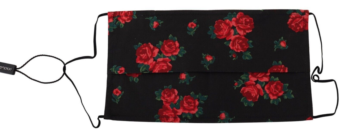 Елегантна бавовняна плісирована маска для обличчя Dolce &amp; Gabbana