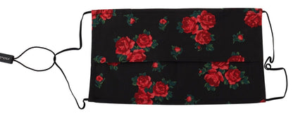 Елегантна бавовняна плісирована маска для обличчя Dolce &amp; Gabbana