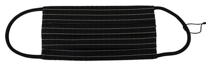 Маска для обличчя Dolce &amp; Gabbana Elegant Striped Silk Blend Face Mask
