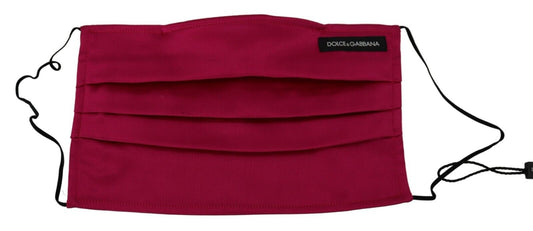 Маска для обличчя Dolce &amp; Gabbana Elegant Silk Pleated Maroon