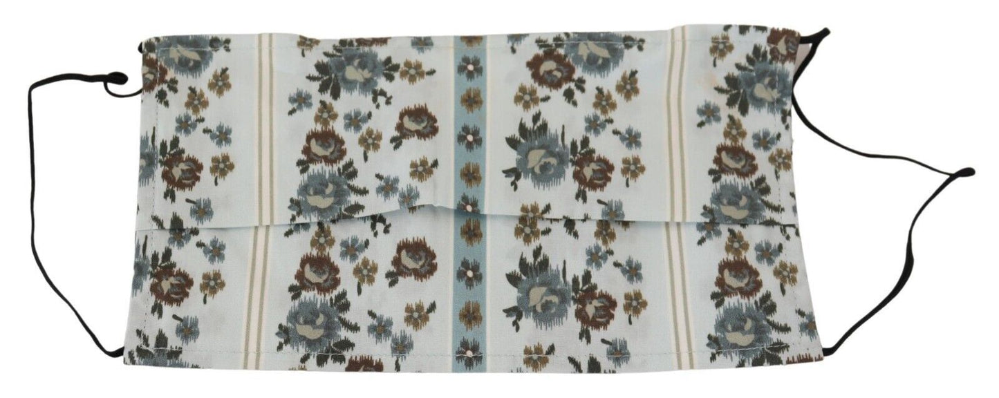 Бавовняна маска для обличчя Dolce &amp; Gabbana Chic White Floral Pleated