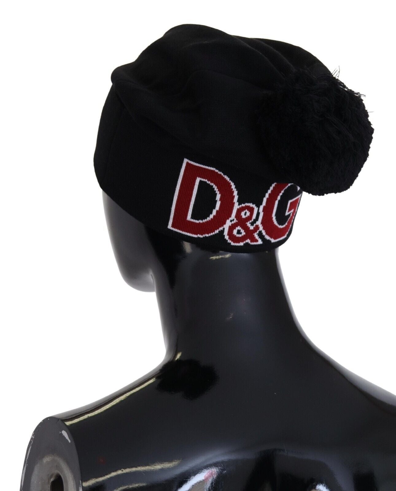 Елегантна чорна вовняна шапка Dolce &amp; Gabbana