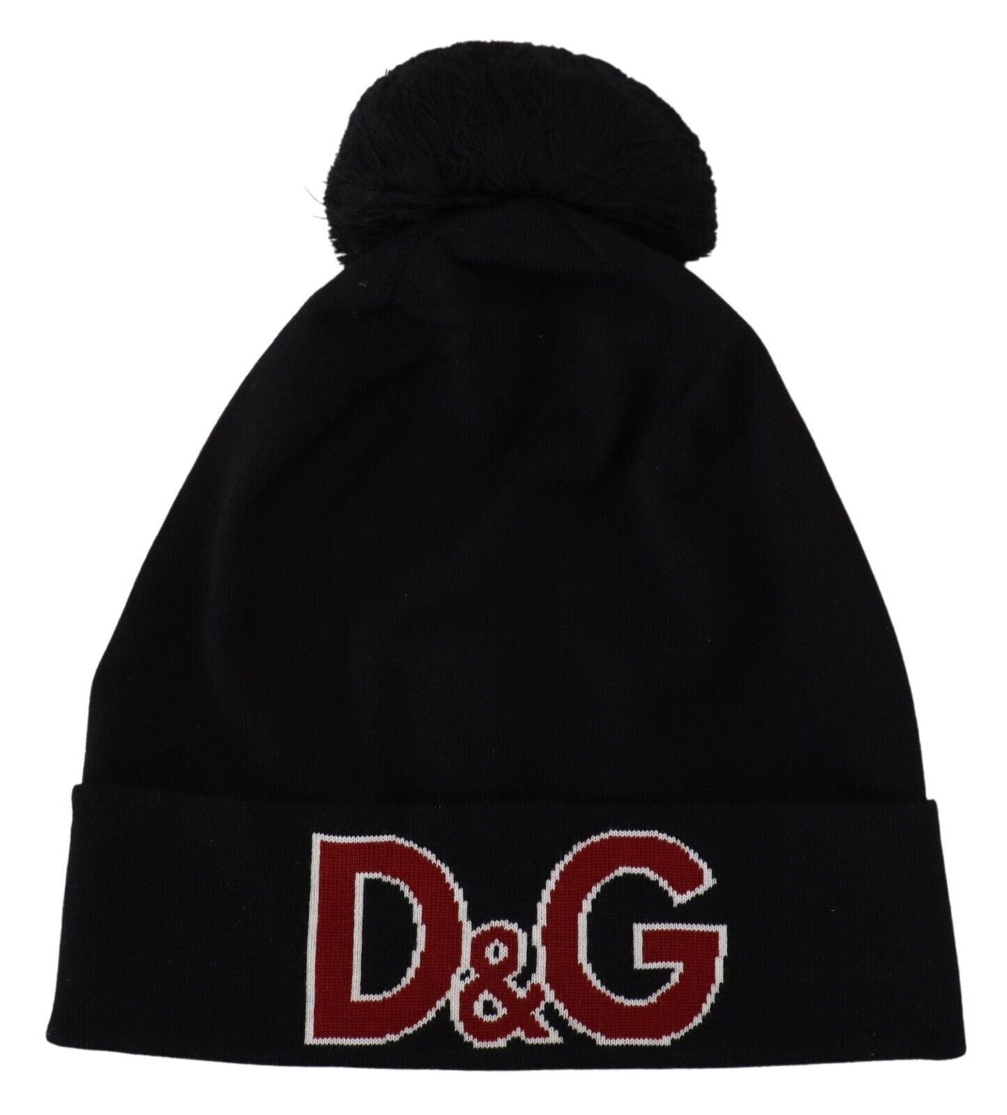 Елегантна чорна вовняна шапка Dolce &amp; Gabbana
