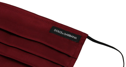Маска для обличчя Dolce &amp; Gabbana Elegant Silk Pleated Maroon