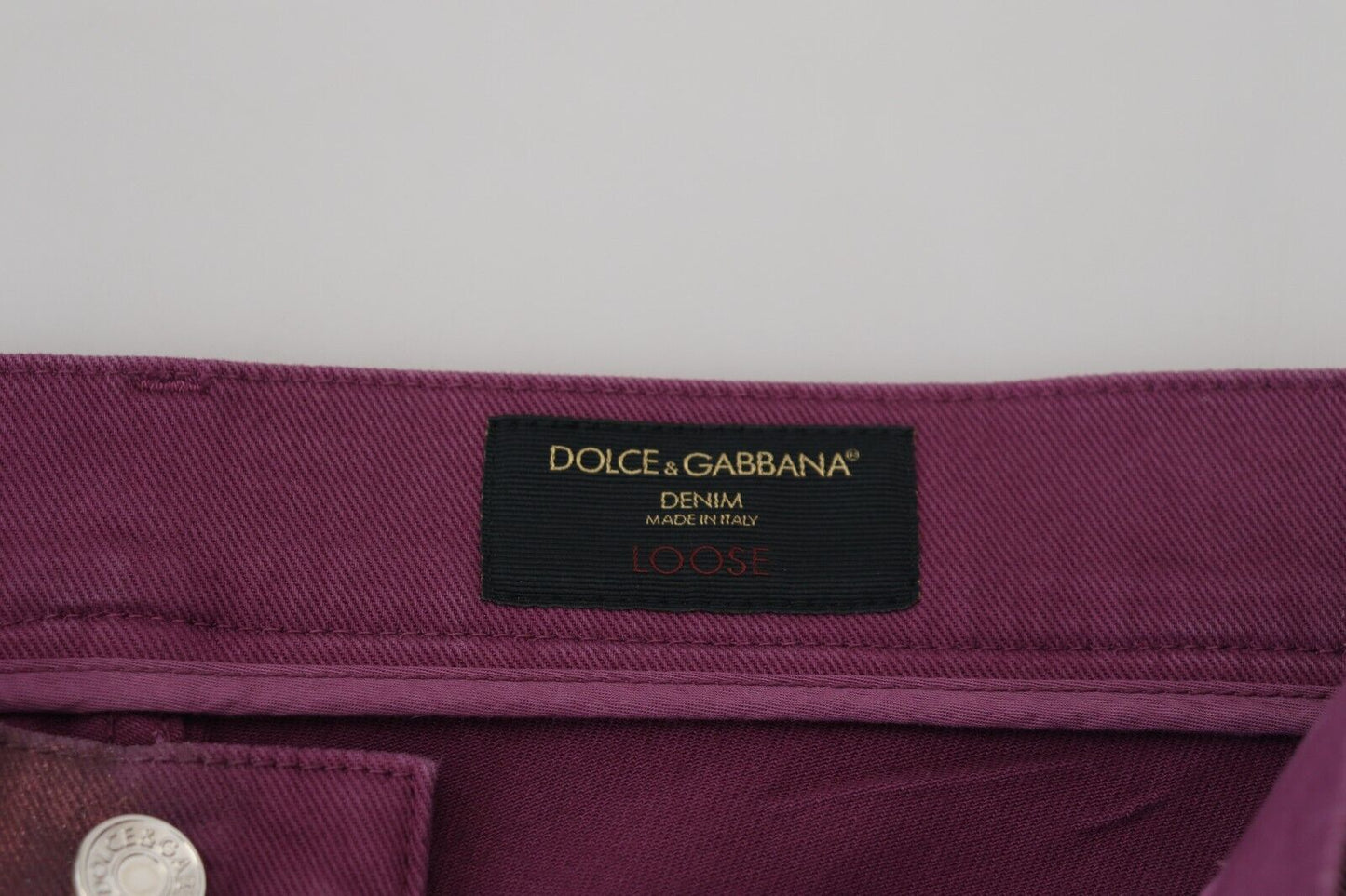 Елегантні бавовняні пурпурові штани Dolce &amp; Gabbana