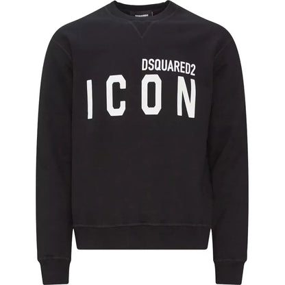 Dsquared² Шикарний чорний бавовняний світшот з логотипом