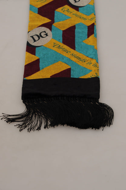 Чоловічий шарф Dolce &amp; Gabbana Elegant Multicolor Blend