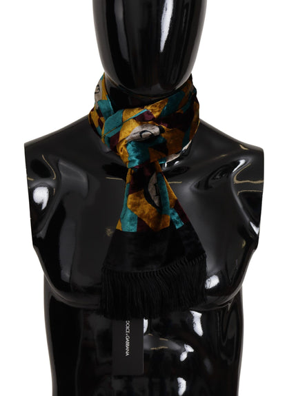 Чоловічий шарф Dolce &amp; Gabbana Elegant Multicolor Blend