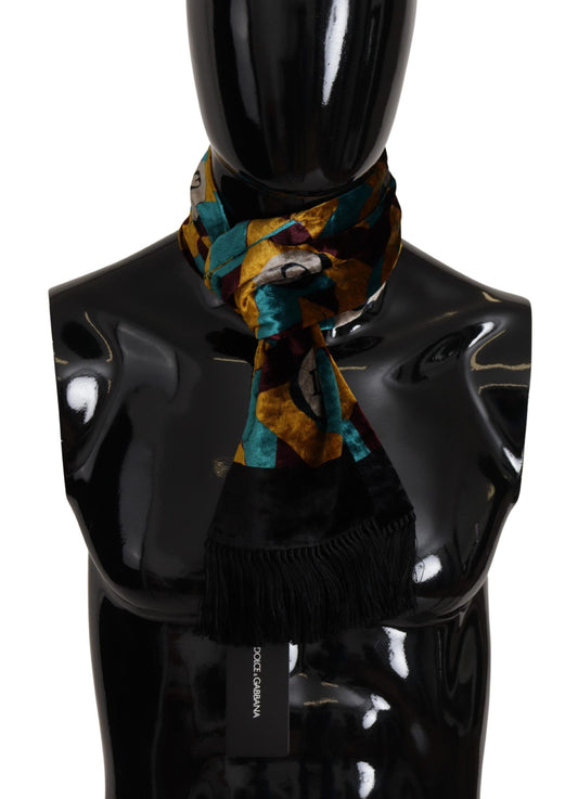 Чоловічий шарф Dolce &amp; Gabbana Elegant Multicolor Blend
