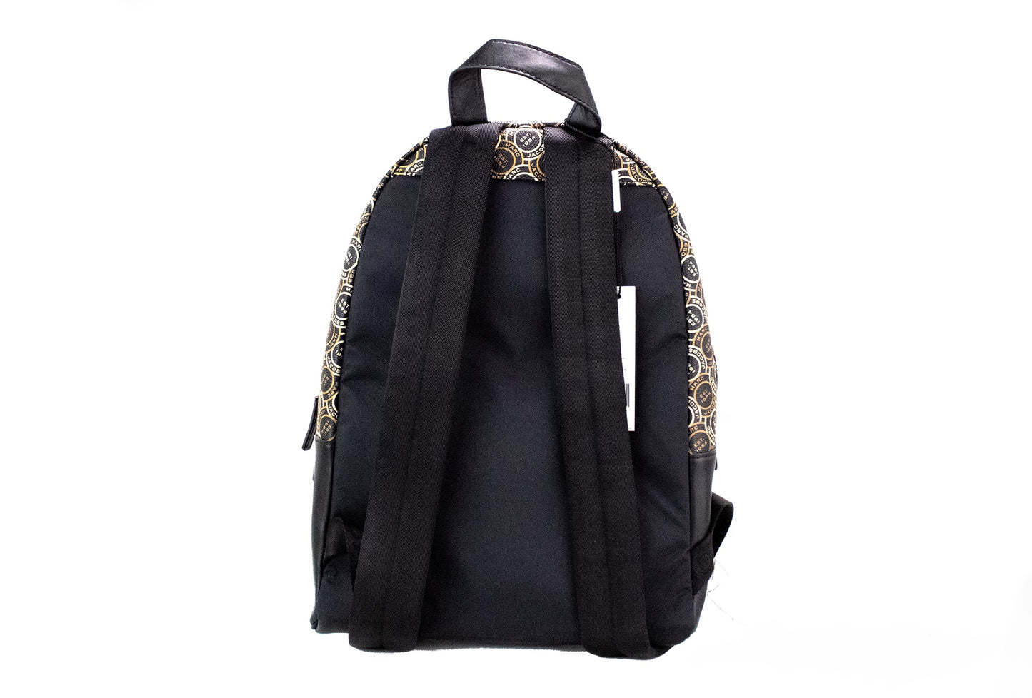 Шкіряний рюкзак-книжка Marc Jacobs Signet Medium Black Logo Printed