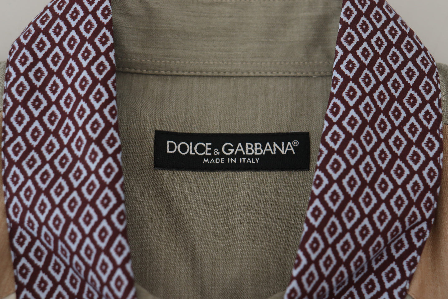 Елегантна багатоколірна повсякденна приталена сорочка Dolce &amp; Gabbana