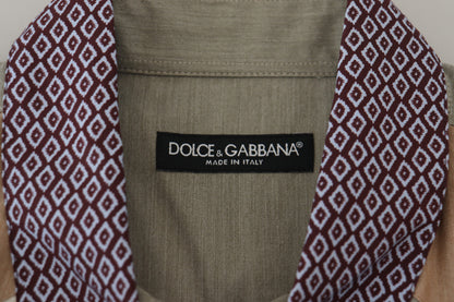 Елегантна багатоколірна повсякденна приталена сорочка Dolce &amp; Gabbana