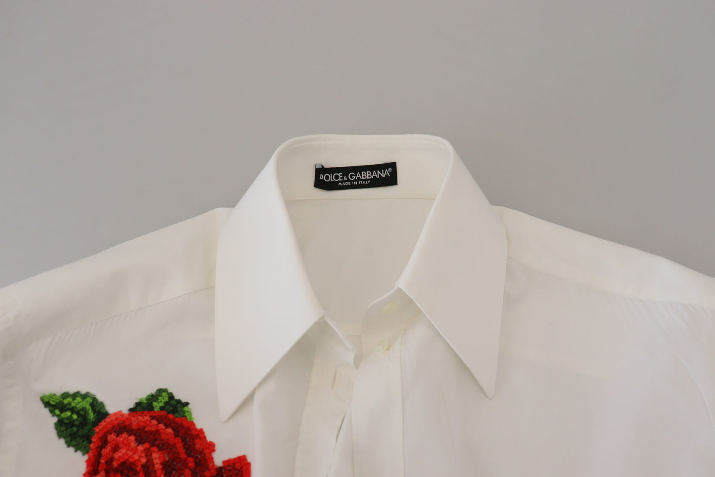 Елегантна сорочка зі суміші шовку з квітковою вишивкою Dolce &amp; Gabbana