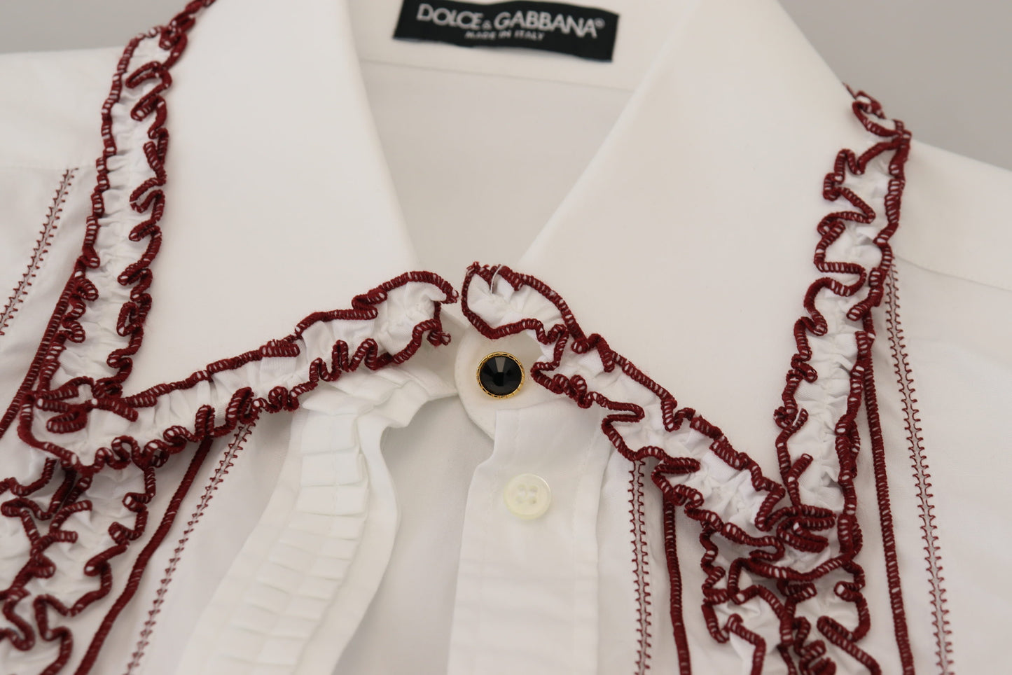 Елегантний білий бавовняний топ-поло Dolce &amp; Gabbana