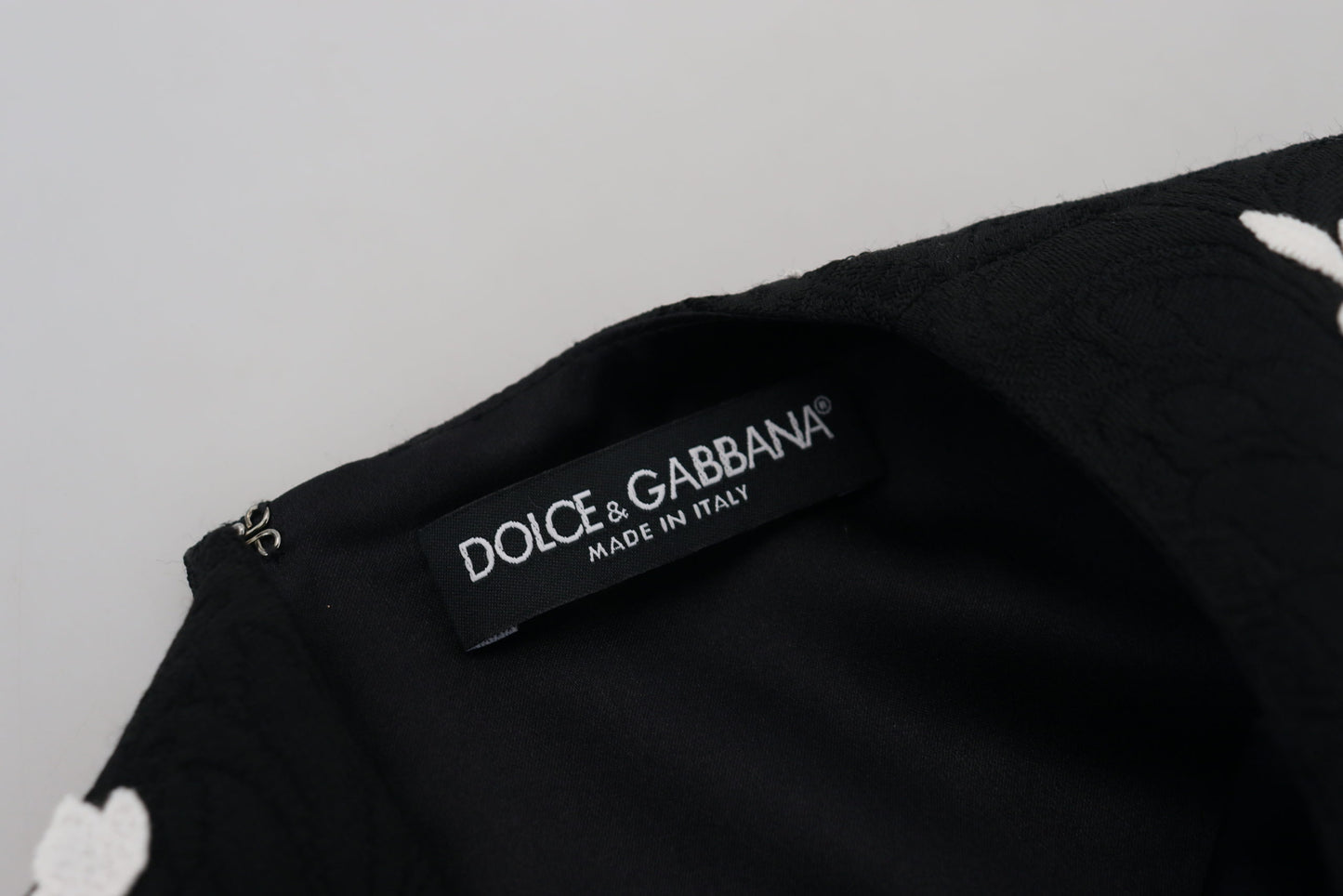Елегантна чорна міні-сукня А-силуету Dolce &amp; Gabbana з мереживною обробкою