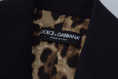 Елегантний чорний стрейч-вовняний піджак Dolce &amp; Gabbana