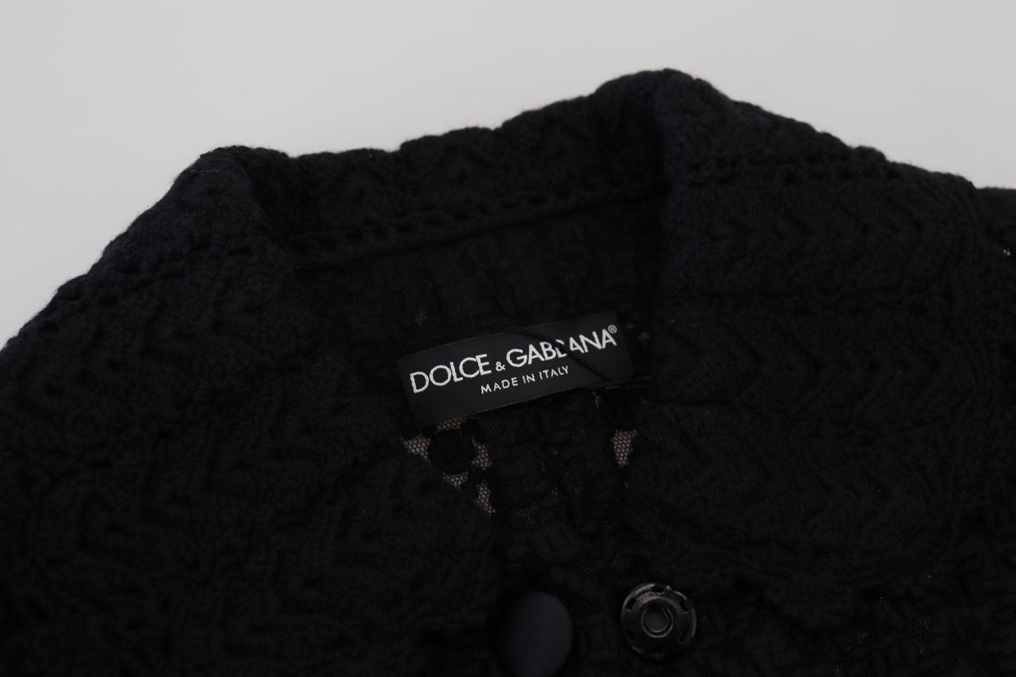 Елегантний чорний піджак із суміші вовни Dolce &amp; Gabbana на ґудзиках