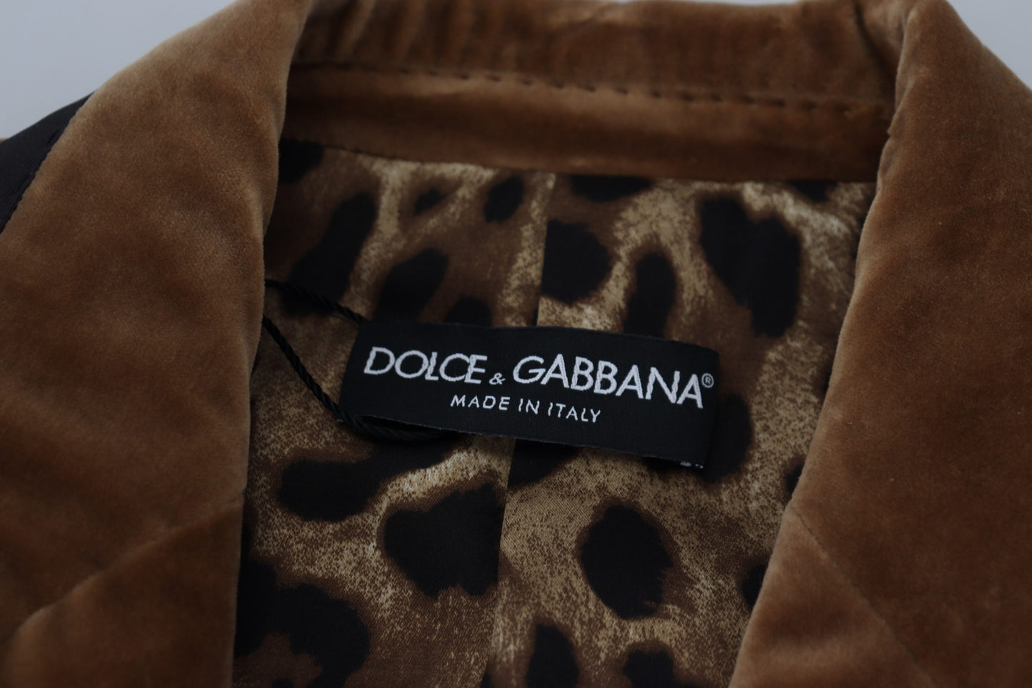 Елегантний двобортний коричневий піджак Dolce &amp; Gabbana