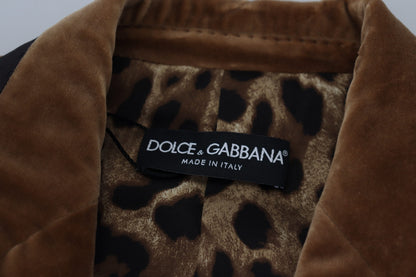 Елегантний двобортний коричневий піджак Dolce &amp; Gabbana