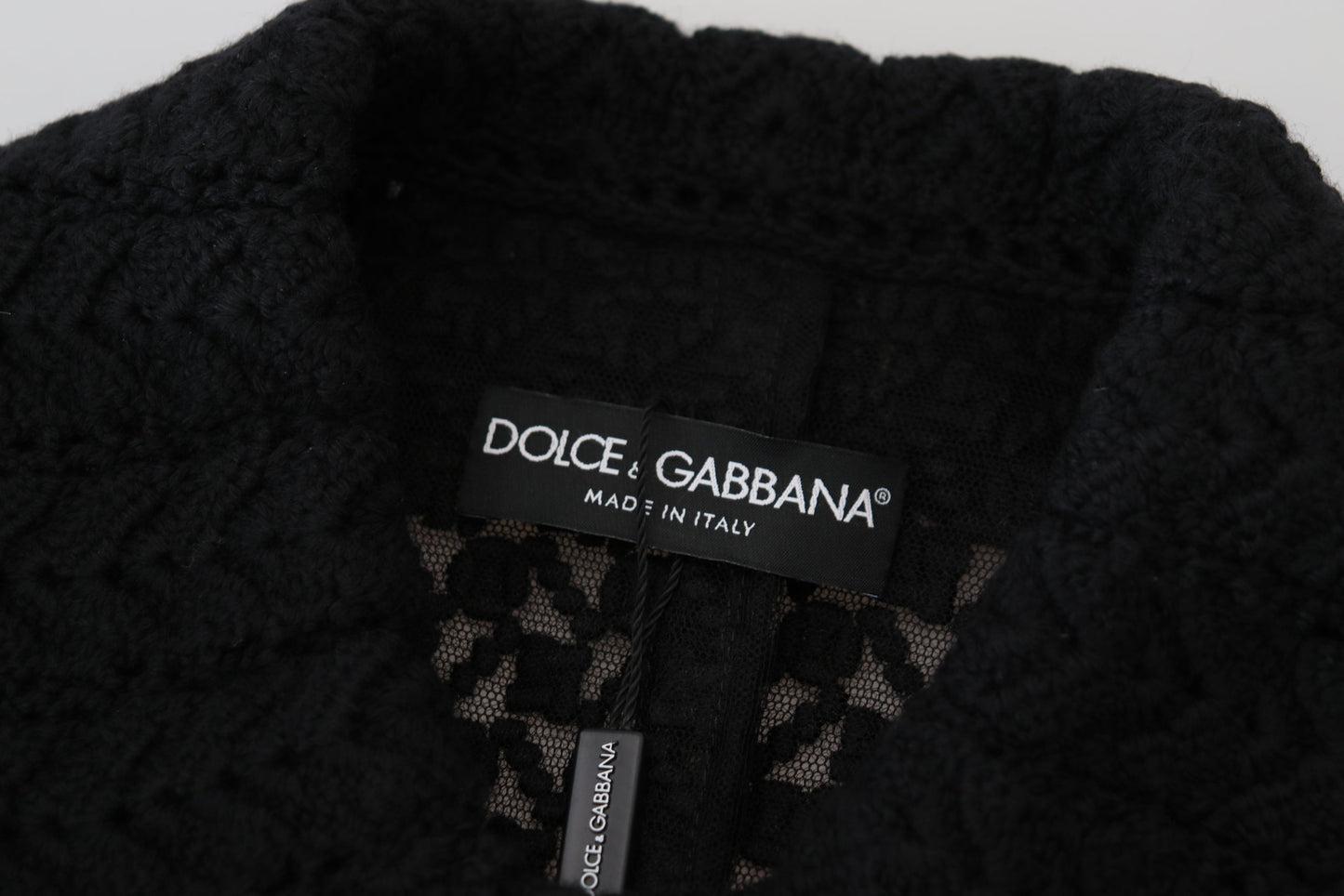 Класичний трикотажний довгий жакет Dolce &amp; Gabbana на гудзиках