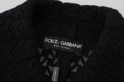 Класичний трикотажний довгий жакет Dolce &amp; Gabbana на гудзиках