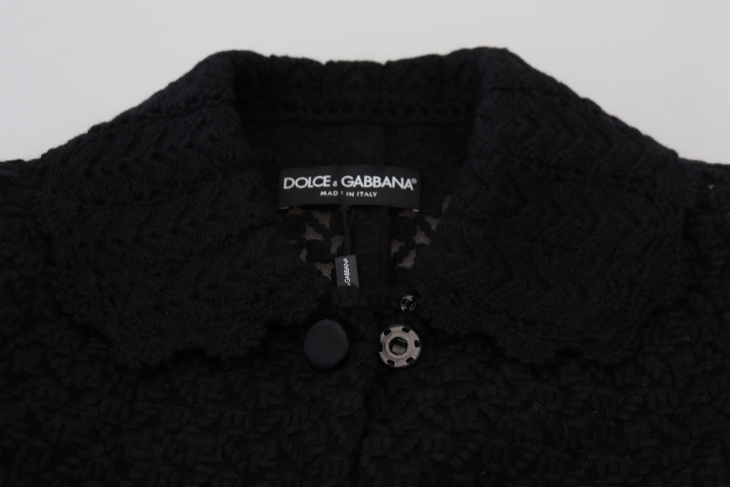 Класичний трикотажний довгий жакет Dolce &amp; Gabbana на гудзиках