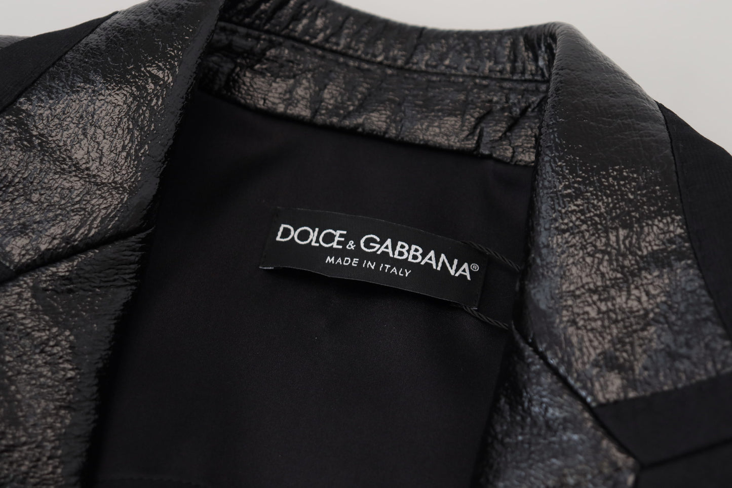 Елегантний укорочений чорний дизайнерський піджак Dolce &amp; Gabbana