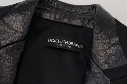 Елегантний укорочений чорний дизайнерський піджак Dolce &amp; Gabbana