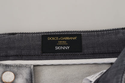 Елегантні сірі штани із суміші бавовни Dolce &amp; Gabbana