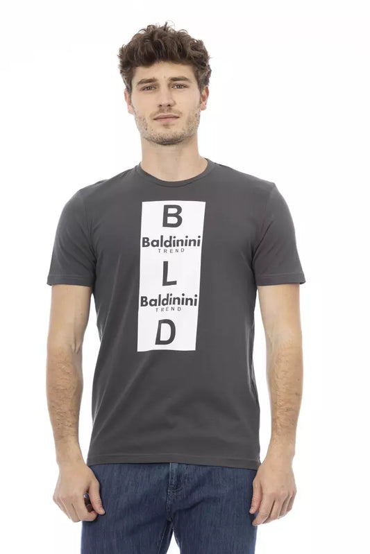 Чоловіча бавовняна футболка Baldinini Trend Grey