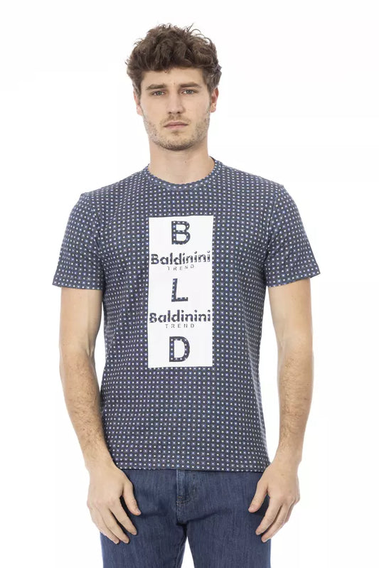 Чоловіча бавовняна футболка Baldinini Trend Grey