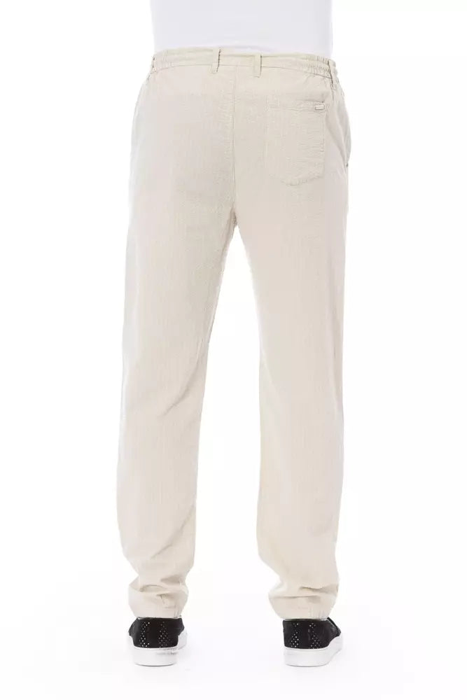 Baldinini Trend Beige Cotton Men Chino