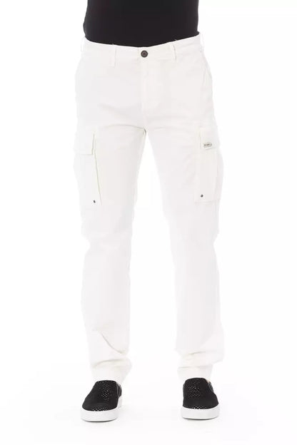 Чоловічі бавовняні штани Baldinini Trend White