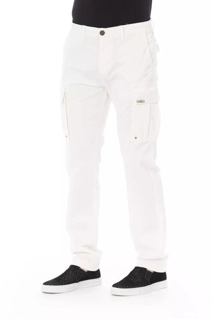 Чоловічі бавовняні штани Baldinini Trend White