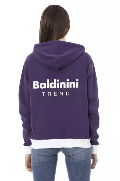 Фіолетовий бавовняний жіночий светр Baldinini Trend