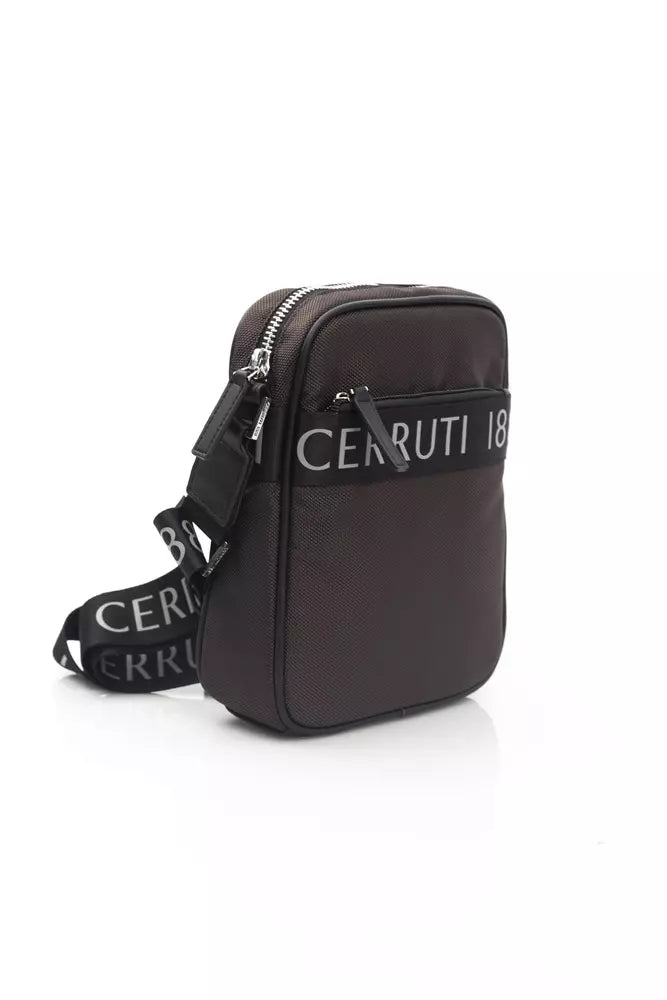 Коричнева нейлонова чоловіча сумка Cerruti 1881