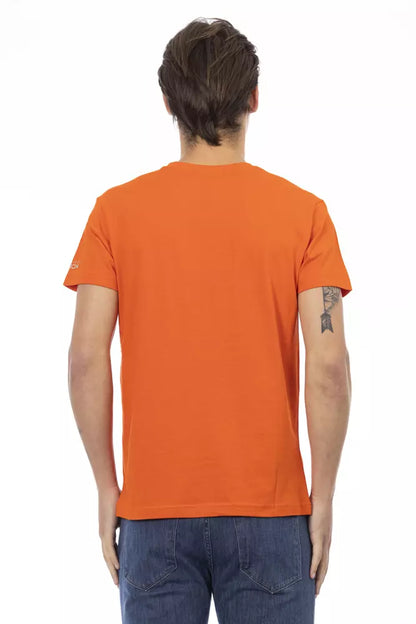 Бавовняна чоловіча футболка Trussardi Action Orange
