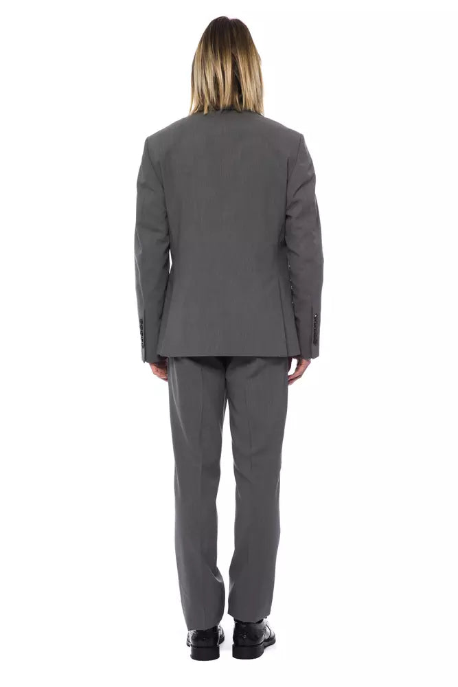 Сірий вовняний чоловічий костюм Billionaire Italian Couture