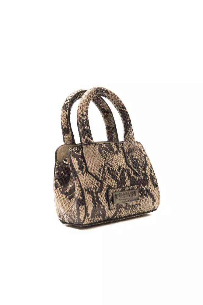 Коричнева шкіряна жіноча сумочка Pompei Donatella