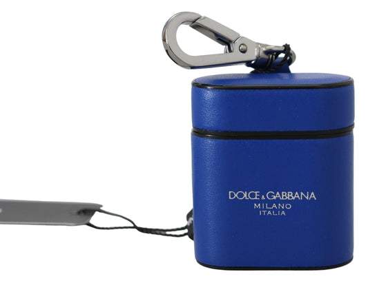 Елегантний синій шкіряний чохол Dolce &amp; Gabbana Airpods