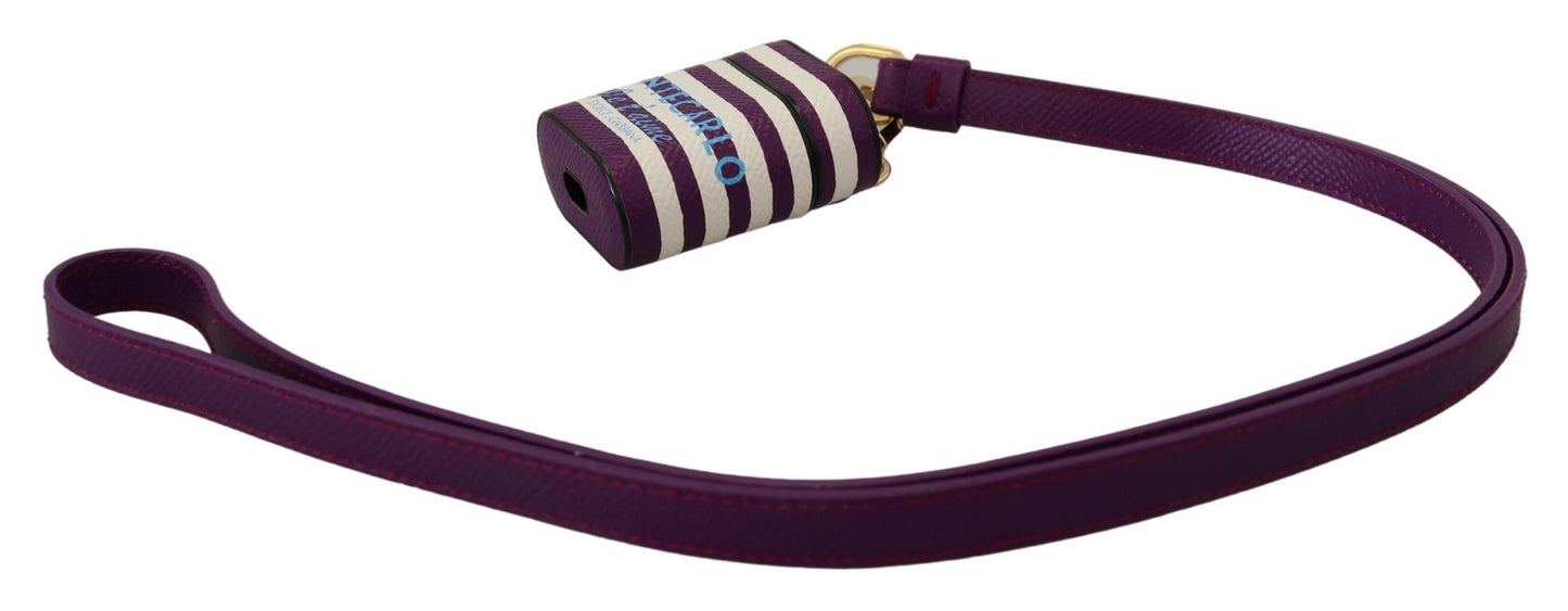 Шкіряний чохол Dolce &amp; Gabbana Chic Purple Airpods