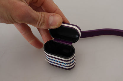 Шкіряний чохол Dolce &amp; Gabbana Chic Purple Airpods