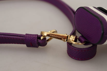 Шкіряний чохол Dolce &amp; Gabbana Chic Purple Airpods