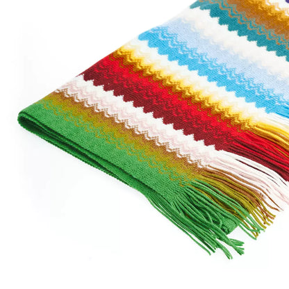 Багатобарвний вовняний жіночий шарф Missoni